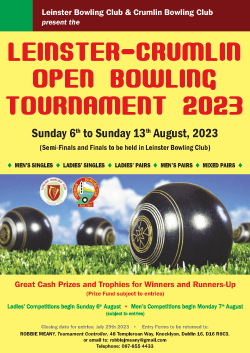 Crumlin Open Tournament A4 Poster 2023 - lo-res